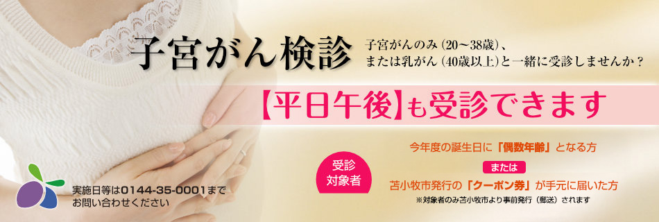 子宮がん平日検診